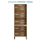 Paneleiro 4 Portas Com Puxador Embutido Art Freijó/vanilla/pr