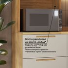 Paneleiro 4 Portas E Espaço Para Microondas 65,90cm 100% Mdf