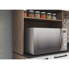 Paneleiro 4 Portas E Nicho Para Forno Acácia Itatiaia Castanh