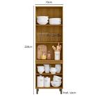 Paneleiro 4p Vidro 228x70 Cm Cria J00156 Pln