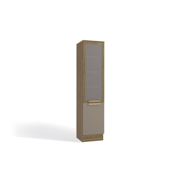 Paneleiro 50cm 2 Portas  Nogueira/fendi