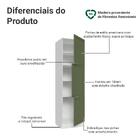 Paneleiro 60 Cm 3 Portas Branco/verde Vik Madesa