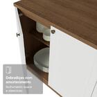 Paneleiro 60 Cm 3 Portas Rustic/branco Vik Madesa