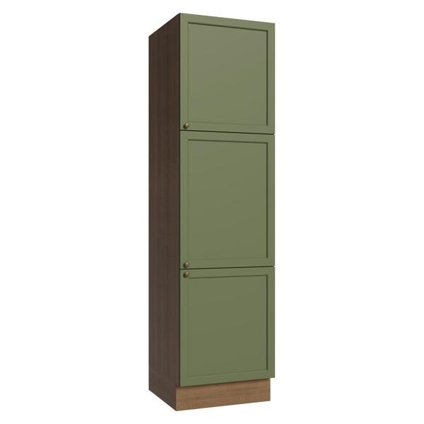 Paneleiro 60 Cm 3 Portas Rustic/verde Vik Madesa