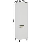 Paneleiro 60cm 2 Portas Cozinha Flórida Branco Artico