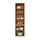 Paneleiro 60cm 2 Portas Cozinha Milão Freijó Rocks / Branco Á