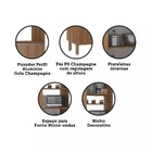 Paneleiro 61cm 2 Portas Com Nichos Diana Luciane Móveis - Ave