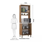 Paneleiro 61cm 4 Portas Com Nichos Diana Luciane Móveis - Ave