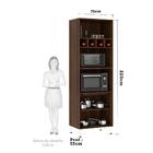 Paneleiro 70 Cm Duplo Nicho Dourado C/ Verde