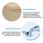 Paneleiro 70cm 2 Portas 1 Gaveta Com Espaço Torre Quente Aura