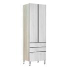 Paneleiro 70cm 2 Portas 2 Gavetas 1 Gavetão Lis Legno Crema