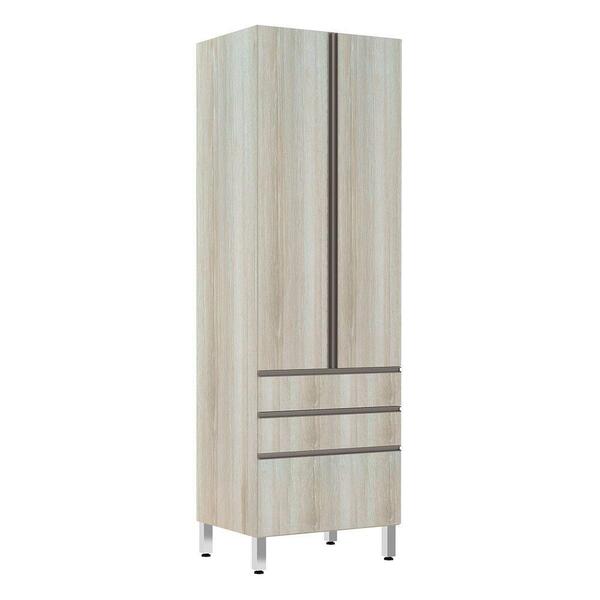 Paneleiro 70cm 2 Portas 2 Gavetas 1 Gavetão Luci Legno Crema