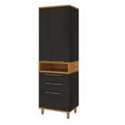 Paneleiro 70cm 2 Portas 3 Gavetas Com Nicho Para Cozinha Modu