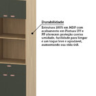 Paneleiro 70cm 3 Portas 1 Gaveta Com Espaço Para Micro-ondas