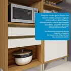 Paneleiro 70cm 3 Portas E 2 Gavetas Com Espaço Para Micro-ond