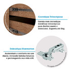 Paneleiro 70cm 4 Portas 1 Gaveta Com Espaço Para Micro-ondas