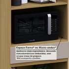 Paneleiro 70cm 4 Portas 1 Gaveta Com Nicho Micro-ondas Elegan