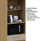 Paneleiro 70cm 4 Portas 1 Gaveta Com Nicho Micro-ondas Elegan