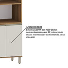 Paneleiro 70cm 4 Portas Com Espaço Para Forno E Micro-ondas D