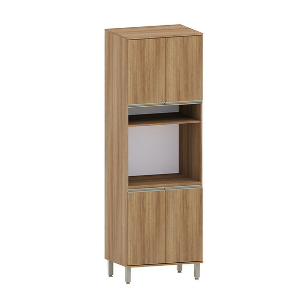 Paneleiro 70cm 4 Portas Com Espaço Para Forno E Micro-ondas D