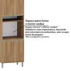 Paneleiro 70cm 4 Portas Com Espaço Para Forno E Micro-ondas D