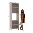 Paneleiro 70cm 4 Portas Com Espaço Para Micro-ondas Stylo Luc