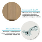 Paneleiro 70cm 4 Portas E 1 Gaveta Com Espaço Para Micro-onda