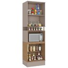 Paneleiro 70cm 4 Portas Para Micro Com Moldura Deseo Mel /fen