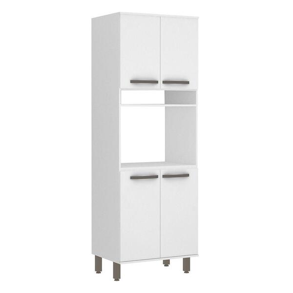 Paneleiro 70cm C/ 1 Nicho Para Forno Microondas Gabi Branco