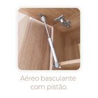 Paneleiro 70cm Com Moldura Para Forno E Micro-ondas 3 Portas