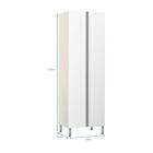 Paneleiro 70cm Duplo 2 Portas Lis Legno Crema Com Branco Mat