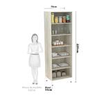 Paneleiro 70cm Duplo 2 Portas Luci Legno Crema Com Cumaru