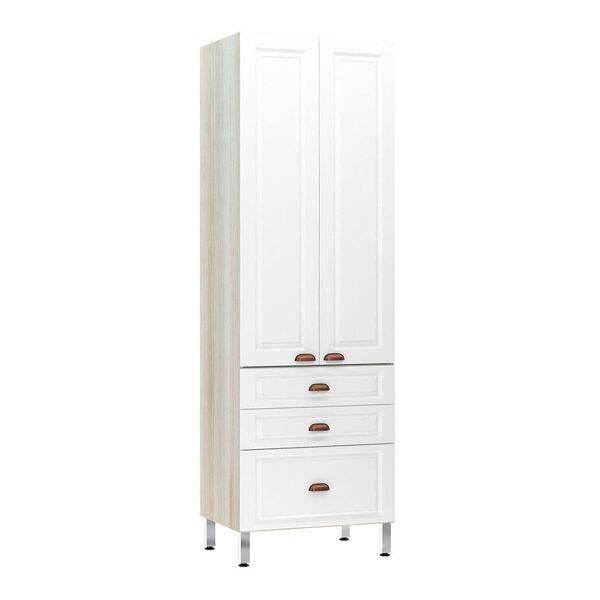 Paneleiro 70cm E Agatha Legno Crema Com Branco Pet