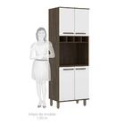 Paneleiro 70cm Nicho Para Microondas Sara Castanho Uv Touch