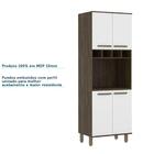 Paneleiro 70cm Nicho Para Microondas Sara Castanho Uv Touch