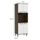 Paneleiro 70cm Nicho Para Microondas Sara Castanho Uv Touch