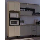 Paneleiro 70cm Para Micro-ondas Caiena Thela Mel/fumê