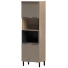 Paneleiro 70cm Para Micro-ondas Caiena Thela Mel/fumê