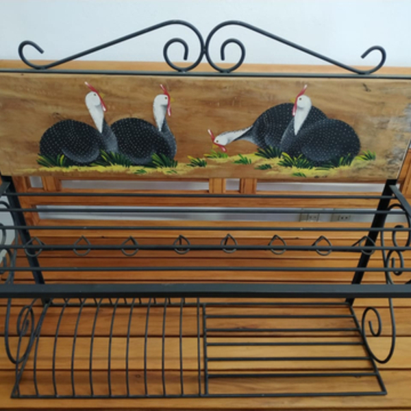 Paneleiro 80 Em Madeira E Ferro - Cód 1420