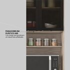 Paneleiro | 2 Portas Vidro Fumê Firenze Avena Touch/menta