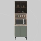 Paneleiro | 2 Portas Vidro Fumê Firenze Avena Touch/menta