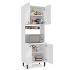 Paneleiro / Torre Quente 4 Portas 2 Nichos Para Forno E Utens