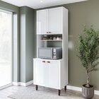 Paneleiro / Torre Quente 4 Portas 2 Nichos Para Forno E Utens