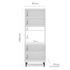 Paneleiro / Torre Quente 4 Portas 2 Nichos Para Forno E Utens