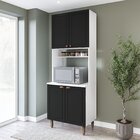 Paneleiro / Torre Quente 4 Portas 2 Nichos Para Forno E Utens