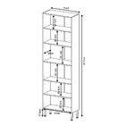Paneleiro  Multimóveis Toscana 5021-vd Argila/branco C/4 Port