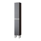 Paneleiro Aline Simples 2 Portas Chocolate/cinza Platinum - P