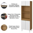 Paneleiro Alto Duplo Forno 4 Portas Nevasca Atacama/branco