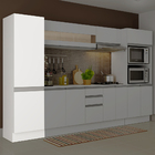 Paneleiro Armário De Cozinha 100% Mdf 2 Portas Branco Smart M