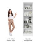 Paneleiro Armário De Cozinha 100% Mdf 60 Cm 2 Portas Branco/p